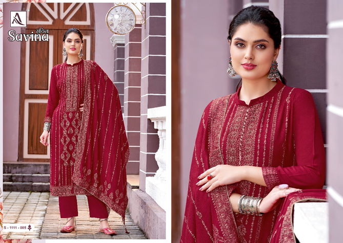 Alok Savina  Festive Wear Wholesale Designer Dress Material Collection